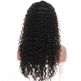 Lace Front Wig Deep Wave Remy Human Hair Pre-Plucked Wigs