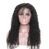Lace Front Wig Kinky Curly Remy Human Hair Pre-Plucked Wigs
