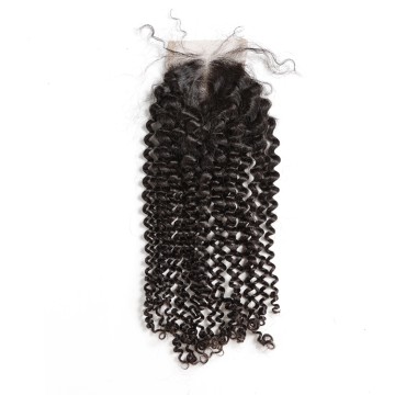 Remy Hair Lace Closure Kinky Curly 100% Human Hair 