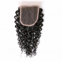 Remy Hair Lace Closure Water Wave 100% Human Hair 