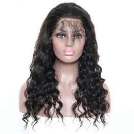 Full Lace Wig Loose Wave Remy Human Hair Pre-Plucked Wigs